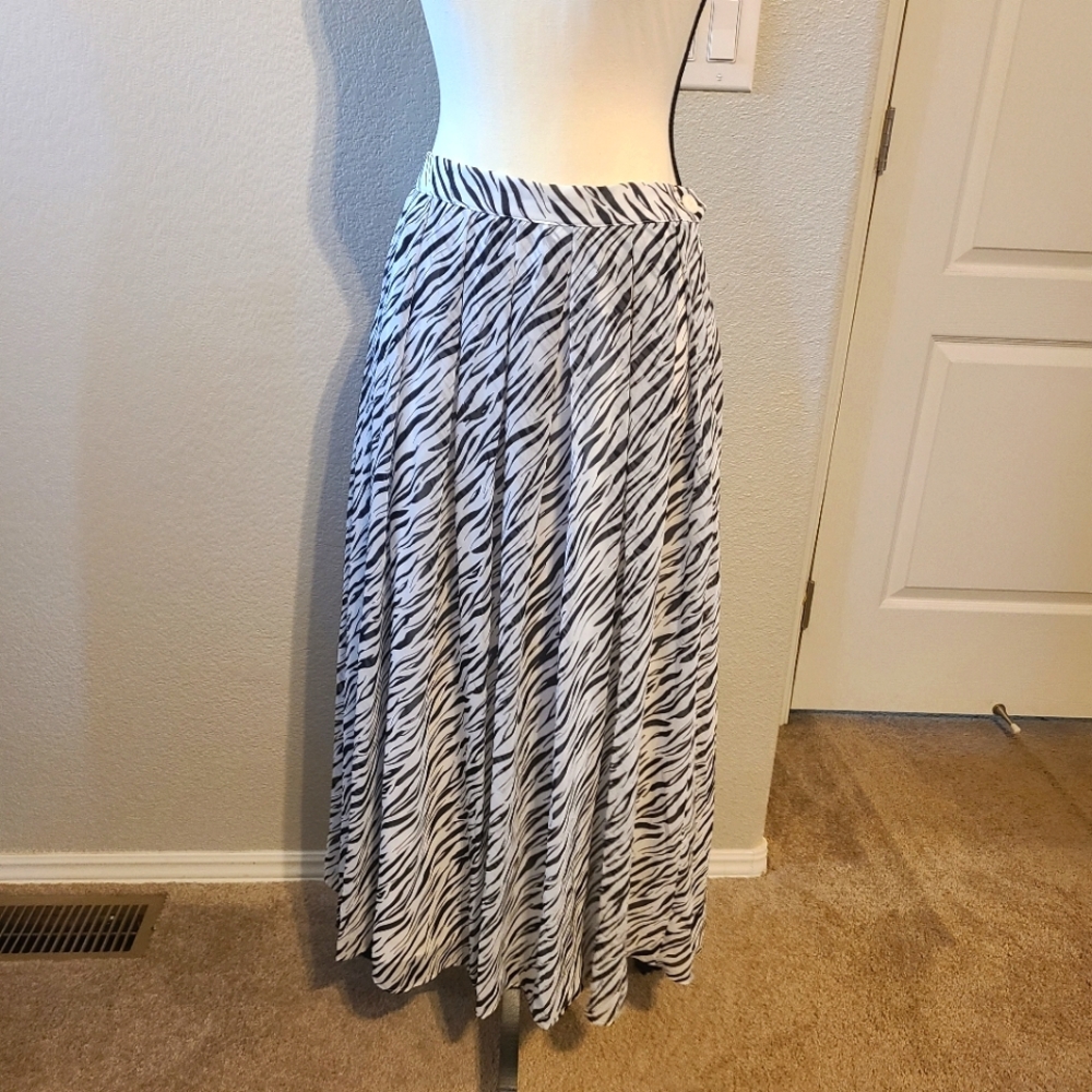 Who What Wear Zebra Print Skirt